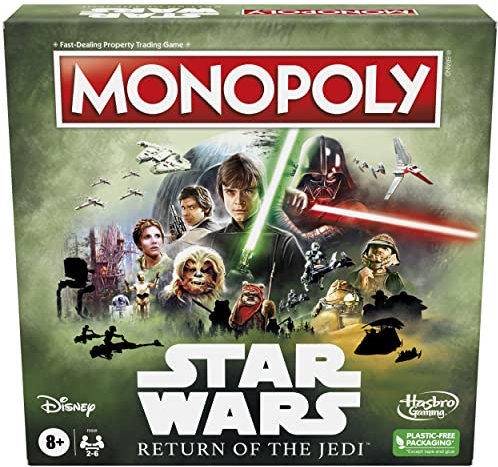 Monopoly Hasbro Gaming - Star Wars of The Jedi Brettspiel für 2-6 Spieler, inspiriert vom Jedi-Film, Spiel für Familien und Kinder ab 8 Jahren (exklusiv bei Amazon)