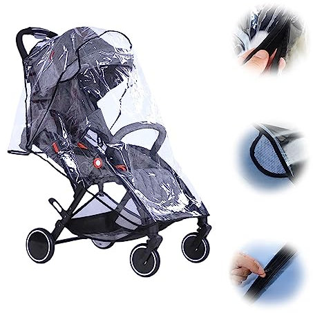 Protection pluie pour Poussette, Protection Pluie Poussette Universel, Habillage Pluie Pour Poussette, Habillage Pluie pour Poussette Housse Universelle,Habillage Pluie Universelle Pour Poussette