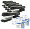 Rapesco 1733 Business Pack: 6 Germ-Savvy Antibakteriellem Marlin Heftgeräten, 25 Blatt Heftleistung, und 12 Schachteln von 1000 26/6mm Heftklammern, Schwarz