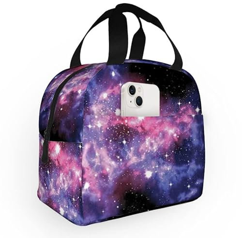 Vintage-Bingo-Thema, Lunchtasche für Damen und Herren, wiederverwendbar, isoliert, Lunch-Tasche, Bingo-Spiel mit Ball und Karten, Pop-Art, auslaufsicher