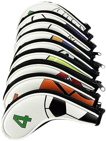 tieedhfu Premium 9pcs for Golf Club Head Cover Irons Long Neck Headcover Protector with Numbers Exceptional