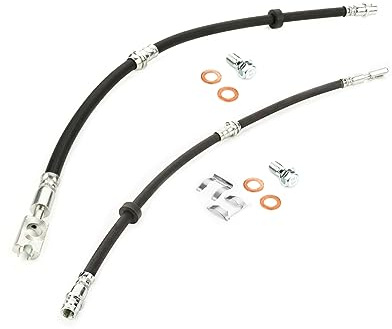 LST 2x Bremsschlauch Bremsleitung Set vorne + Halteklammer A2 8Z0 510 mm