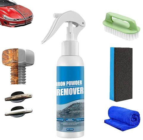 Multi Purpose Rust Remover Spray, Ouhoe Iron Powder Remover, Ouhoe Rust Removal Spray, Rustout Instant Remover Spray, Iron Out Rust Stain Remover, Car Rust Removal Spray (100ml, 1pcs)