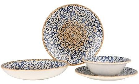 Bonna Geschirrset (Medium) - Alhambra - 24 teilig - 6 Personen - Porzellan