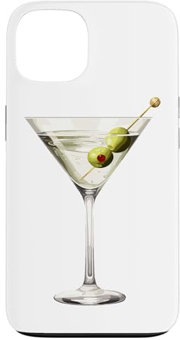 Martini-Glas Grüne Oliven Barkeeper Wodka Gin Cocktail Drink Hülle für iPhone 13