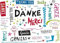 Gutsch Verlag Bunte Dankeskarten Postkarte mit internationalem Dankesspruch, Merci, Gracias, Thank You, Grazie – Ideal für Danksagungen und Anerkennungen