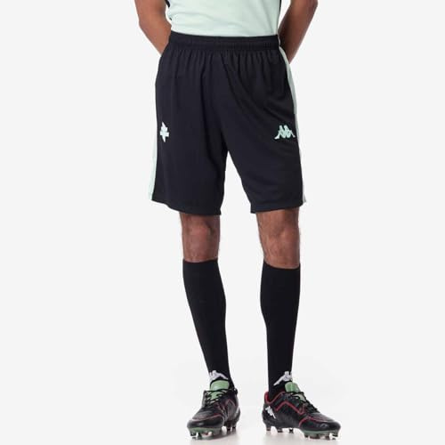 Kappa Jetzt Pro 8 FC METZ Shorts FCM | Herren | Größe 3XL | Schwarz/Grün Water