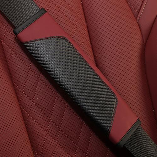 ForGue 2 Stück Auto Gurtpolster für Audi A2 8Z Advance/High-Tech/Style/ColourStorm/S line Sport/Xtend Polsterung für Sitzgurt Bequem Premium Geschmeidig Auto Schulterpolster Zubehör