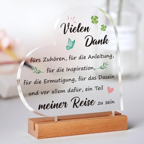 Dankeschön Geschenke für Frauen Männer- Acryl Deko | Danke Geschenk, Abschiedsgeschenk Kollegen Erzieherin, Ruhestand Geschenk, Kleine Dankeschön Geschenke für Lehrerin