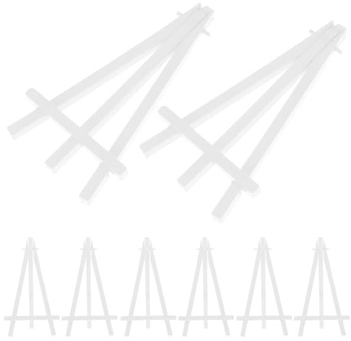FUNOMOCYA Small Easel Holder Stand Foldable Mini Tripod Tabletop Easels for Displaying Small Paintings Photos Office Signs and Art Activities