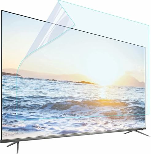 GZYHDC 42-65 Pouces Protecteur écran TV antireflet Mat, Anti-poussière Anti-Rayures Film Anti-lumière Bleue, Étanche à la poussière, pour LCD, LED, 4k OLED et QLED HDTV / 65in 1429x804mm
