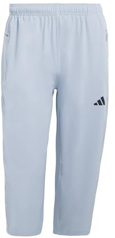 adidas Men's Workout Essentials Flex Woven 3/4 Pant, Halo Silver, 3XL