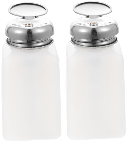 FOMIYES 2pcs Alcohol Jug Non-static Pressure Pump Bottle for Easy Dispensing for Storing Liquid like Rubbing Alcohol in Kitchen Bathroom