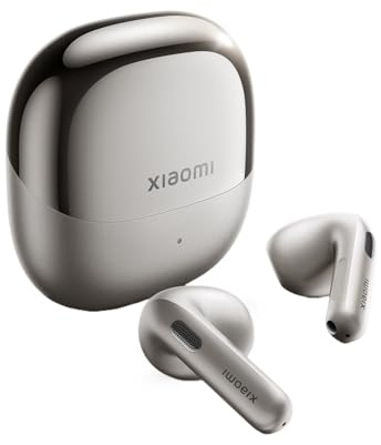 XIAOMI Buds 6, Cuffie Bluetooth, Cancellazione rumore 3 mic, Grigio | Harman AudioEFX, driver triplo magnetico, suono personalizzato app, Apple Find My e Google Find Hub