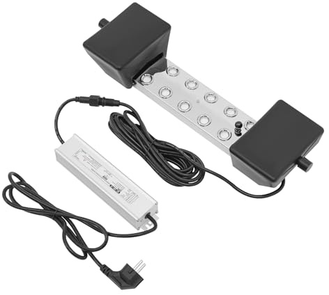KAPIPALA 10-Kopf Ultraschallvernebler 350W, 7L/h Nebelgerät IP68 | 10-Kopf Nebelgerät, 350W Ultraschallvernebler mit 1,7 MHz Frequenz, 7 L/h Nebelvolumen, 304 Edelstahl, mit Netzteil und Bojen