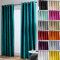 John Aird Luxury Faux Silk Fully Lined Eyelet Curtains (Teal, 168cm Width x 183cm Drop (66x72)