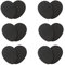 VORCOOL 6 Paar Anti Rutsch Sohle Pads Selbstklebende Rutschfeste Sohle Schutz Kissen für High Heel Schuhe (Schwarz)