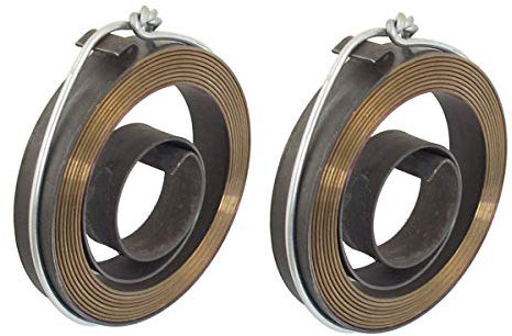 XMHF 2pcs Drill Press Return Spring, Quill Spring Feed Return Coil Spring Assembly, 5Ft Long, 57 x 10 x 1mm