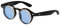 Ultra Schwarz Rahmen Aqua Blu Linsen Flip Up Ronde Steampunk Sonnenbrille Retro Frau Mann UV400 UVA Vintage Victorian Kreis Retro Sonnenbrille Steampunk Brille Sonnenbrille zum Hochklappen