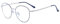 JoXiGo Computerbrille Anti-Blaulicht Ohne Stärke Anti-Müdigkeit UV-Schutz Retro Rund Metallgestell Brillenfassung