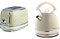 Ariete Vintage 155 Grille-Pain design 2 Tranches avec Pince, 6 Niveaux de Grillage, Beige Pastel & Vintage 2877 Bouilloire Électrique Design, 2000 W, 1,7 L, en Acier Inoxydable, Beige Pastel
