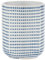 WENKO Zahnputzbecher Nole Keramik - Zahnbürstenhalter für Zahnbürste und Zahnpasta, Keramik, 7.5 x 9.5 x 7.5 cm Blau/Weiß