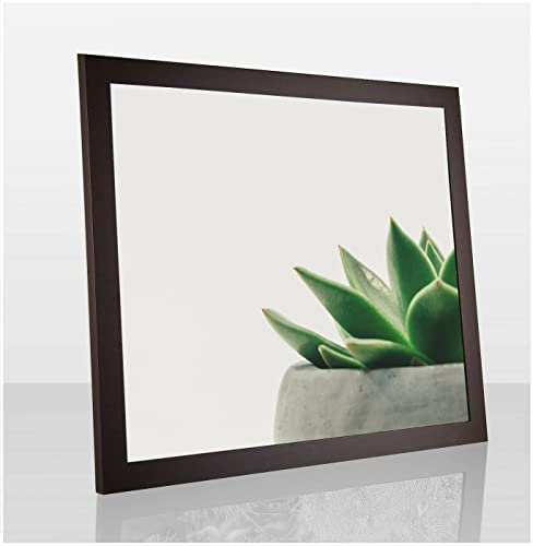 Bilderrahmen Diamond 45x45 cm Braun ideal für Diamond Painting mit 1 mm antireflex Kunstglas