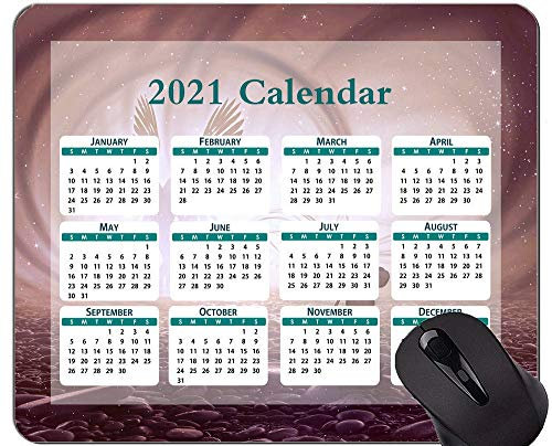 2021 Mouse Pad Kalender, Monk Angel Pray Gummi Mouse Pad