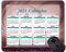 2021 Mouse Pad Kalender, Monk Angel Pray Gummi Mouse Pad