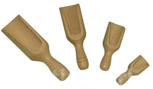 MEETING srl Sassola per Farina in Legno Paletta per Alimenti 17 cm