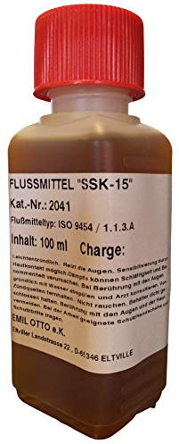 Flussmittel SSK-15, 100 ml No-Clean Elektronik-Flussmittel von Emil Otto mit 15% Feststoff zum Handlöten und Litzenverzinnen