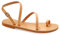 39 Beige Emmanuela Antike griechische handgefertigte flache Ledersandalen, Sommerschuhe für Damen mit verstellbarem Schnallenriemen, Zehenring Riemchen Sandalen, Knöchelmanschetten Sandalen