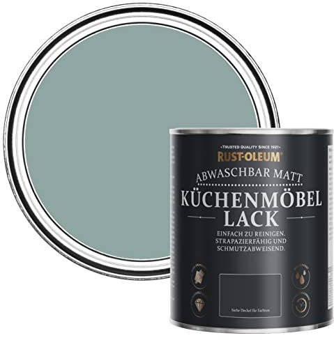 Rust-Oleum Peinture Bleue pour Meubles de Cuisine, Finition Mate - Bleu Gris 750ml