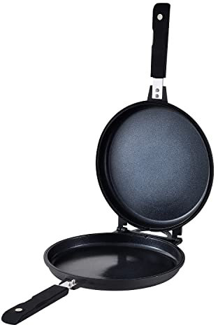 MasterPro Smart | Sartén Asador Doble y Redonda de 26 x 26 cm | Fabricada en Aluminio Fundido | Mango Ergonómico con Imanes | Menaje de Cocina | Fácil de Limpiar | Para Todo Tipo de Cocinas