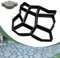 SWANEW Pflasterform DIY Schwarz Kunststoff Pflasterschablone Pflastermacher fachgerechter Außenbereich Trittplatten Gießformen solide und stabil 43x43x4cm