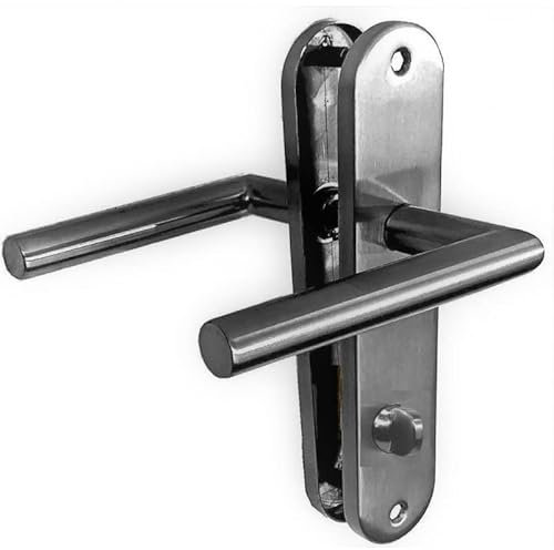 Poignées de porte sur Plaques MAXI TINA KLOSE besser Inox 304 / EntrAxe 195 mm - A Codamnation sans Voyant DROITE