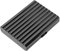 Klassisches Metall-Zigarettenetui/Kreditkartenetui - Damen und Herrenetui, tragbares Zigarettenetui für 18 100mm Zigaretten (Welle Black, 100's 18pcs)