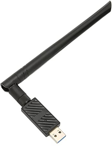 1200 Mbit/s 4.1 USB-WLAN-Adapter, Externer Dualband-Wireless-Netzwerk-Empfänger mit Flexibler 6-dBi-Antenne, WLAN-Adapter mit Großer Reichweite für PC, Laptop, Spiel