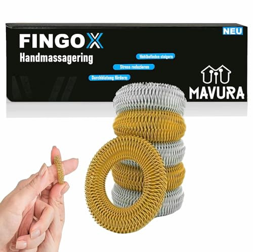 FINGOX Akupressur Ringe Finger Massage Akupunktur Handmassage