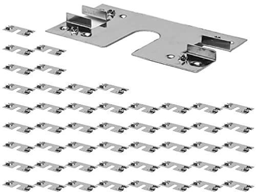 50 Stück SolarpanelKabelklemme Photovoltaik Erdung Dichtung Unterlegscheibe leitfähige Unterlegscheibe Blattabstandshalter für Dach Boden Solarpanel Erdung Unterlegscheibe PC Erdung Clip Solarpanel