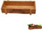 QYNuLi Wooden Succulents Planter Box Mini Succulent Plant Pot Retro Long Rectangle Flower Plant Container for Bay Window Kitchen Windowsill Shelf