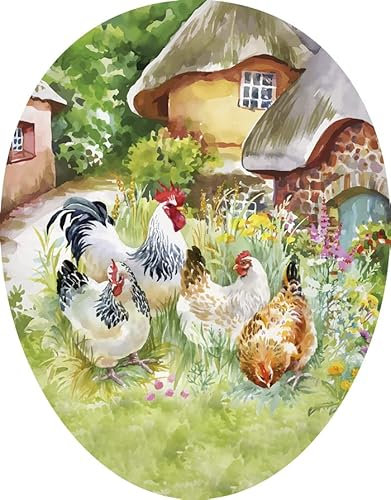 Nestler XXL Osterei zum Befüllen Größe 35 cm Motiv - Landleben - Handgemachte Eier aus Pappe - EIN liebevolles Ostergeschenk