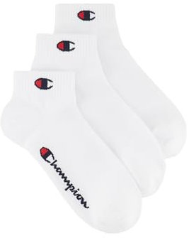 Champion Mixte Socks Basics 3pk Quarter Chaussettes, Blanc, 39-42 EU