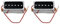 2 x P90 E-Gitarre Humbucker Größe Single Coil Gitarre Teile und Zubehör - Hals