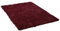 JZTRADING Wohnzimmerteppich Weicher Teppich Seide Wolle Anti-Rutsch Waschbar Wohnzimmer Teetisch Schlafzimmer Nachttisch Yoga Matte Badematten 50X120,Wine red