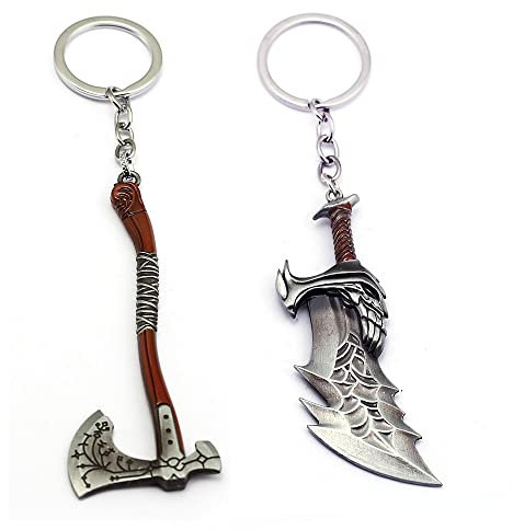 Leviathan Axt Modell Schlüsselanhänger Mode Kui Ye Schlüssel Messer Modell Ring Schlüsselketten Halter Llaveros Chaveiro Souvenir Geschenke 2pcs