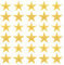 sourcing map Star Iron on Patches Embroidered Sew Patches Appliques Garment Embellishments Iron On Star Appliques for Clothing Repair Backpack Shoes Decoration Yellow Pack of 30