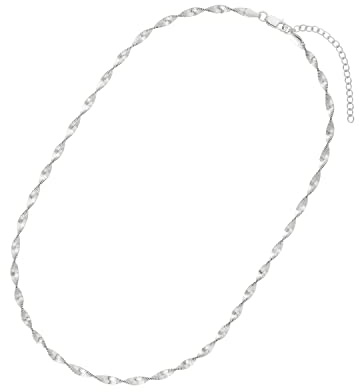 NOELANI Collier 925 Sterling Silber Damen Halsschmuck, 40+5 cm, Silber, Kommt in Schmuck Geschenk Box, 2036255