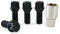 Precision - Black Locking Wheel Bolts Compatible With Renault Megane MK2 - M14x1.5x26mm 60 Degree Taper Seat - Anti-Theft Wheel Security Bolts with Lug Nut Key Set - SFP