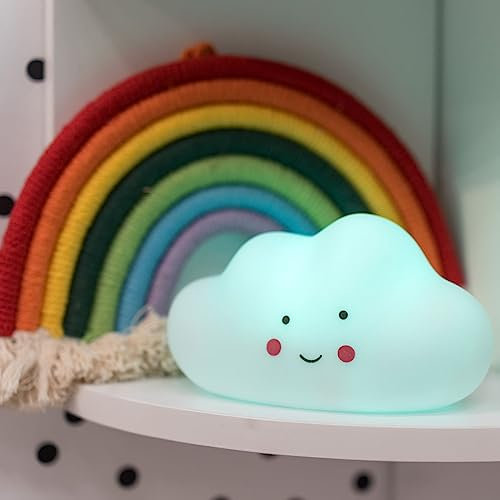 MiniSun | Cloud Colour Changing Night Lamp | Children's Lighting, Home Décor & Improvement Essential | Includes Remote Control